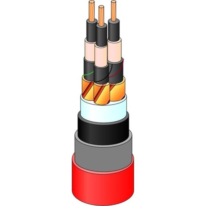 IEC MV, XLPE Insulation, CTS, Lead, PVC (3C)