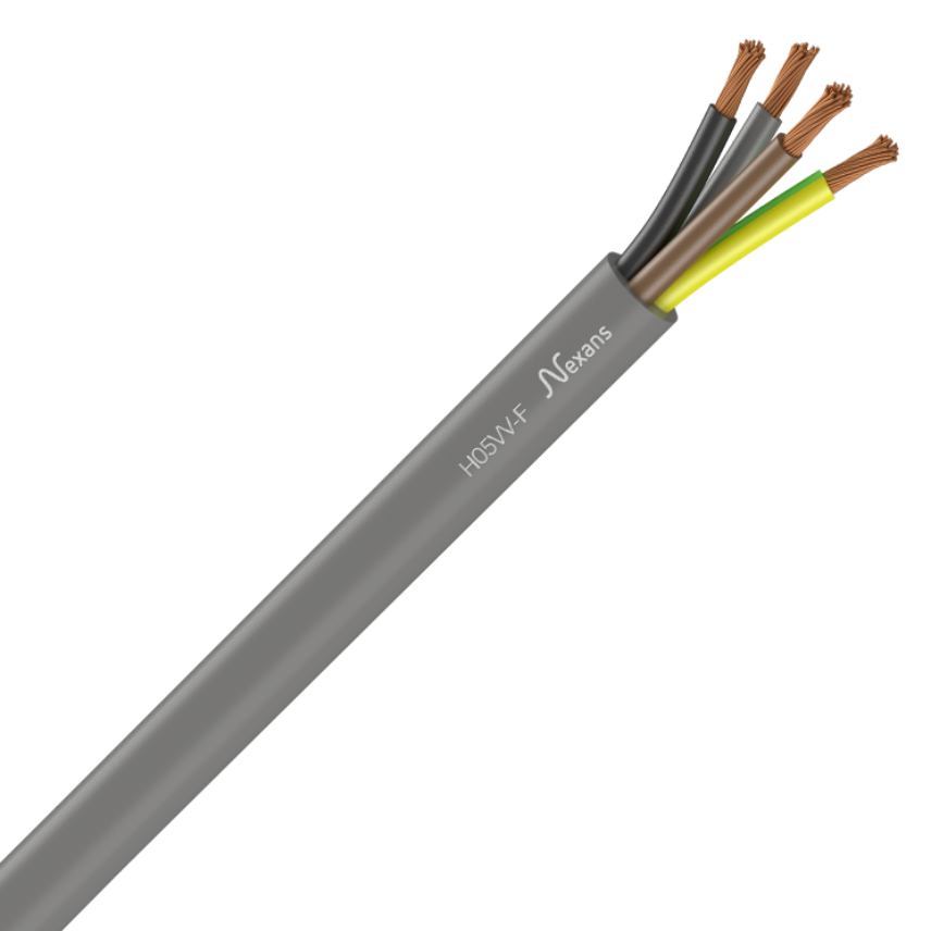 Nexans H05VV-F 4G0.75 GREY C50m