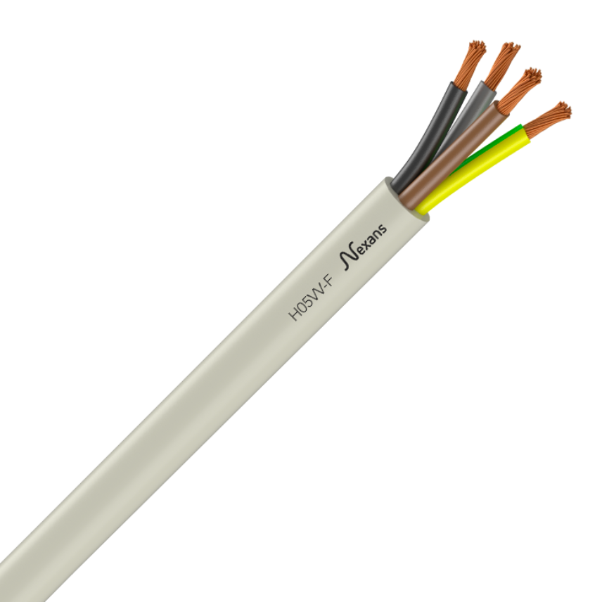 Nexans H05VV-F 4G1,5 WHITE C10m