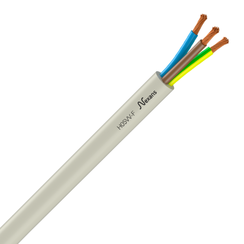 Nexans H05VV-F 3G2,5  WHITE* C5m