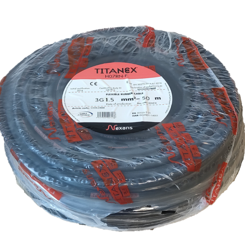 Nexans H07RN-F TITANEX 3G1.5 C50m