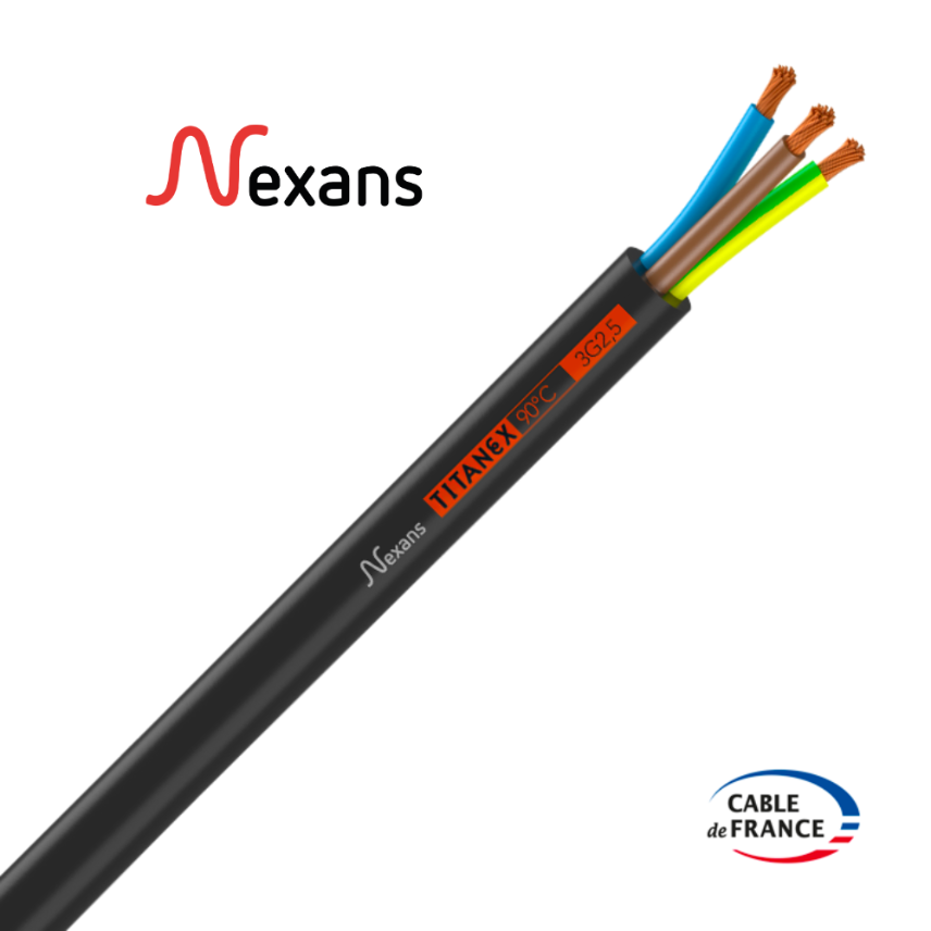Nexans H07RN-F TITANEX 3G2.5 C100m